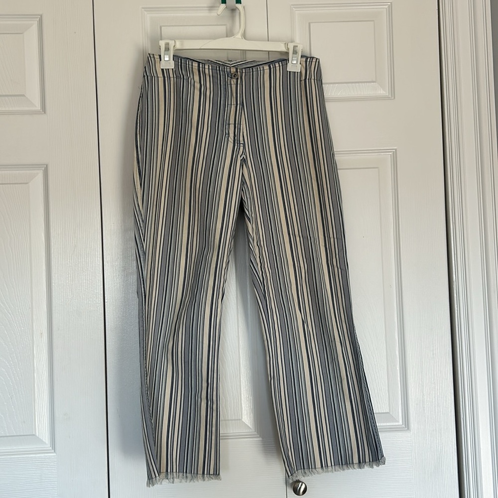 Blue & White Stripped Pants